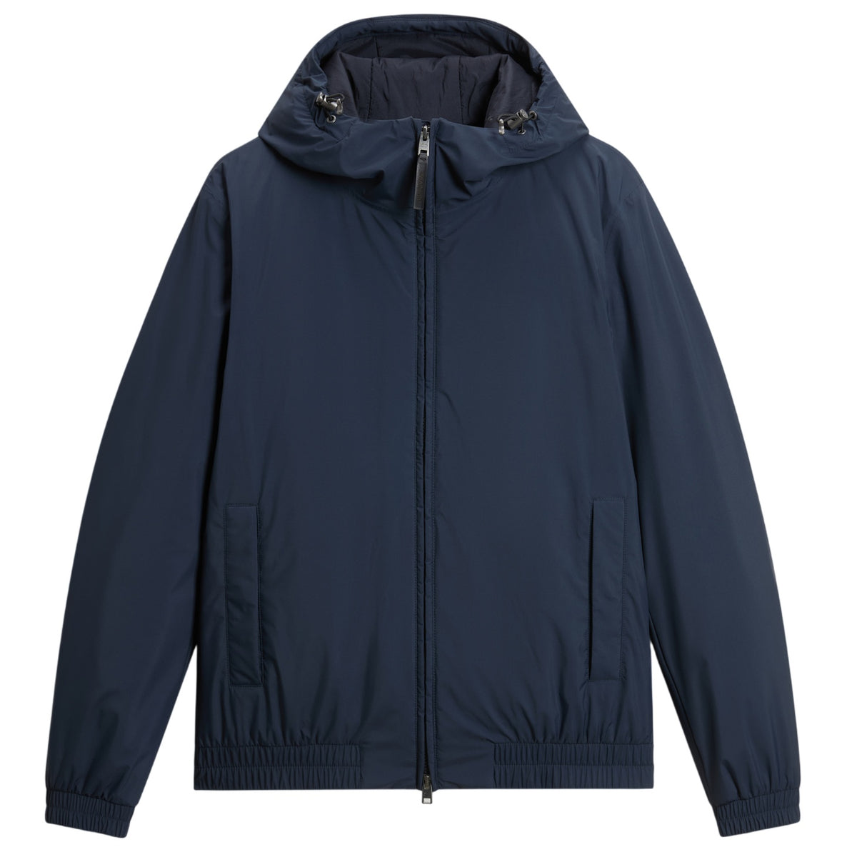 Woolrich Micro Ripstop Hooded Jas Navy