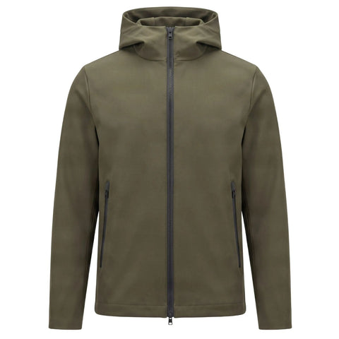 Woolrich Pacific Soft Shell Jack Donker Groen