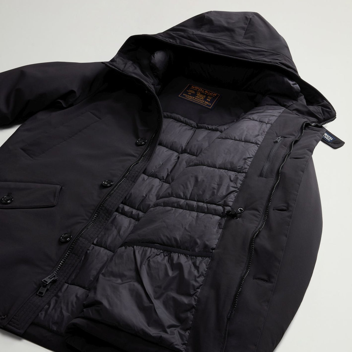 Woolrich Stretch Arctic Parka Zwart