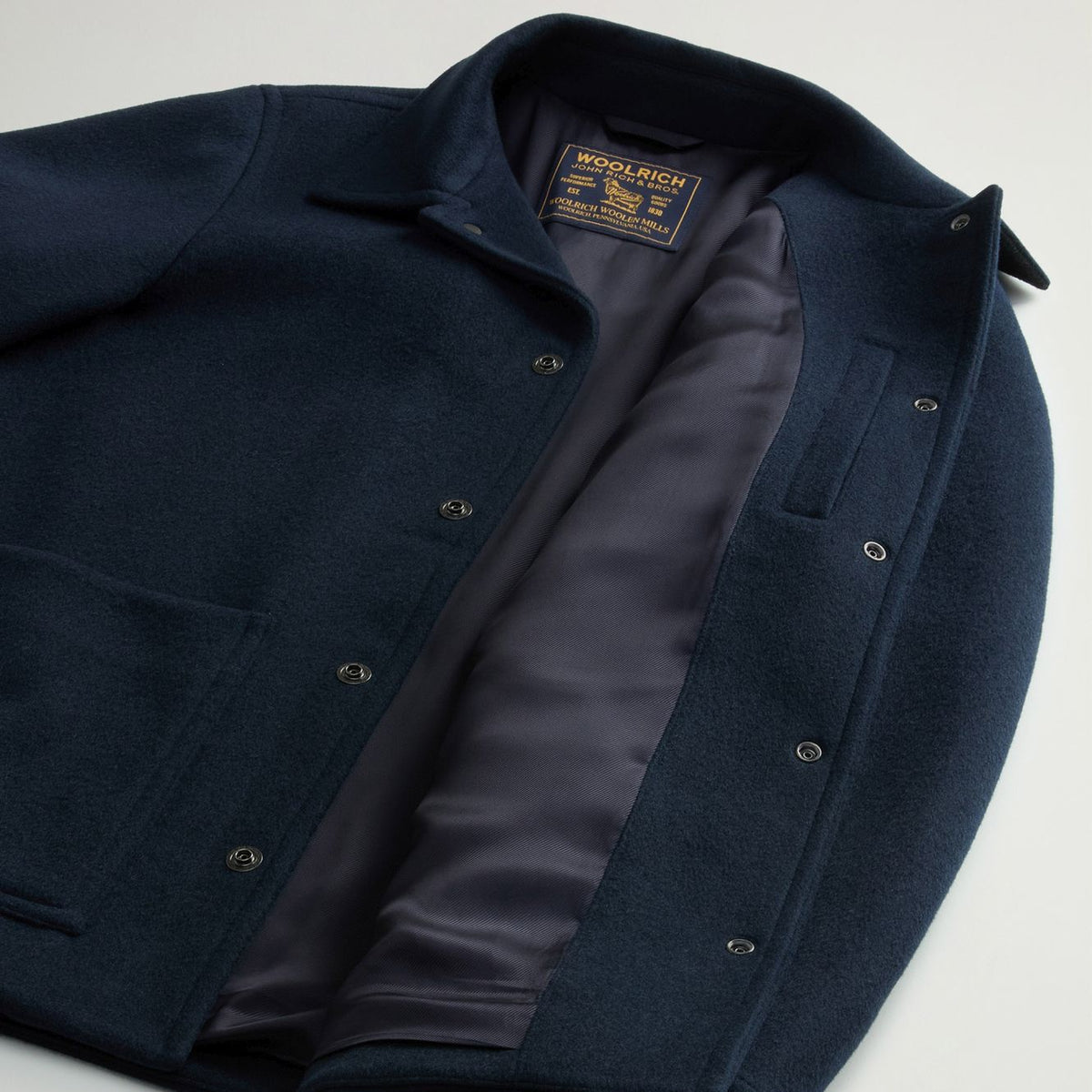 Woolrich Wool Chore Coat Overshirt Navy