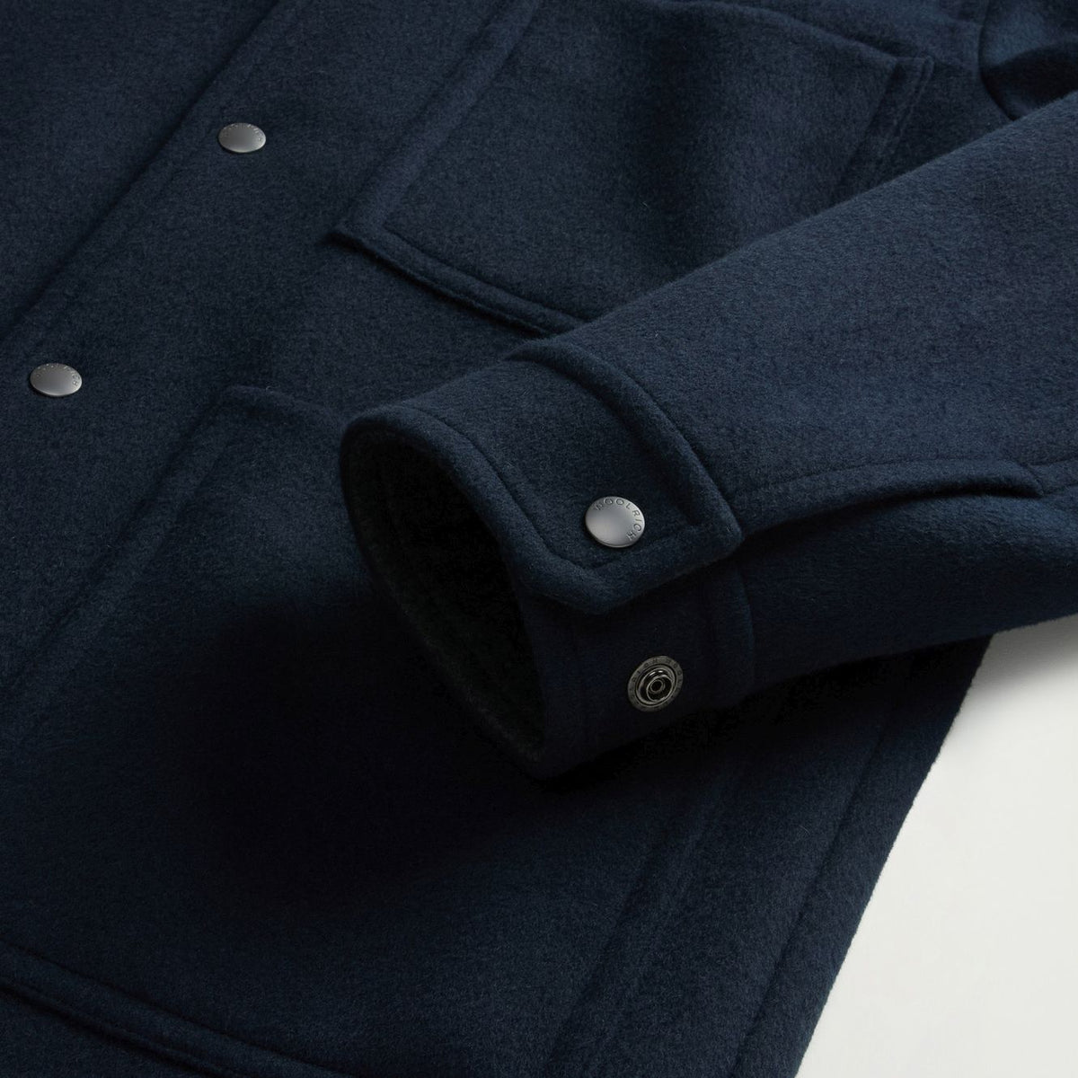 Woolrich Wool Chore Coat Overshirt Navy