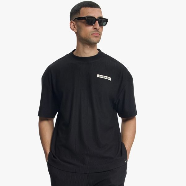 Croyez Plisse Zomerset Zwart